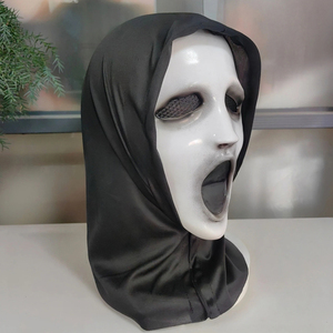 Nouveau Masque Ghost Face <span class=keywords><strong>Scream</strong></span> en Latex Souple, Accessoire de Cosplay <span class=keywords><strong>Film</strong></span> <span class=keywords><strong>d</strong></span>'<span class=keywords><strong>Horreur</strong></span>, Accessoire de Fête Effrayant, Masque <span class=keywords><strong>d</strong></span>'Halloween - Product Image 4