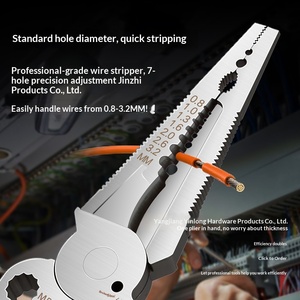 Key plate new multi-function wire stripper with live pen measuring function electrician special <b>tool</b> electrician wire stripper - Product Image 2