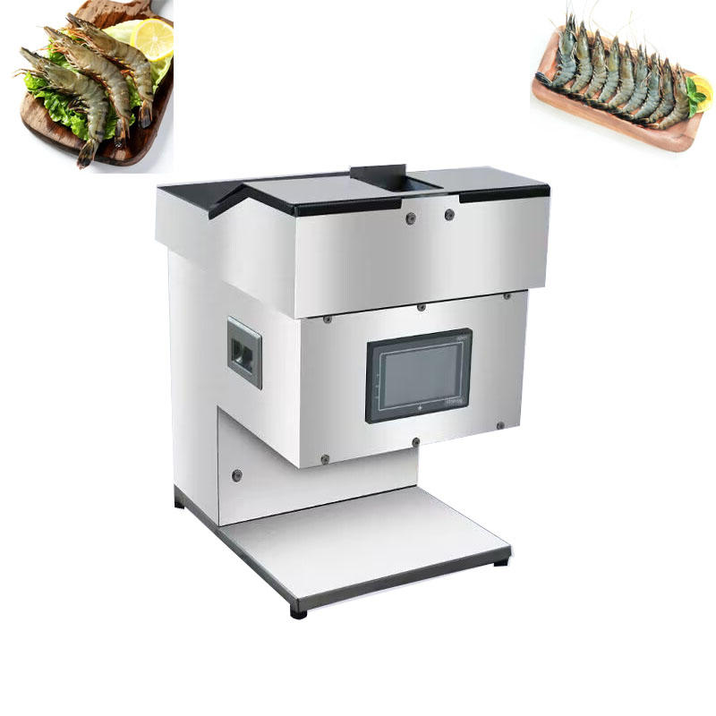 Smart Open-Back Shrimp Cutting Machine for Food Processing Small Intelligent Meat Processing Machinery with Motor Component