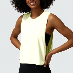 Chaleco deportivo sin mangas, holgado, transpirable y ligero para mujer, para correr y hacer ejercicio - Product Image 6