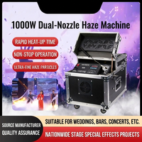 Machine à fumée double sortie 1000W pour scène, mariage, banquet, bar, KTV, équipement de performance, machine à brouillard