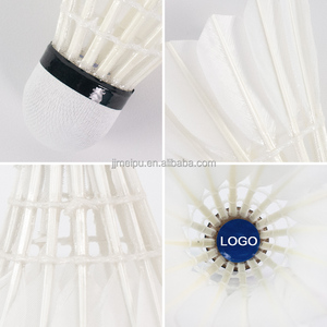 Baru bulu angsa turnamen Badminton 78 77 76 bola kecepatan tahan lama alam meluruskan angsa bulu melengkung Badminton - Product Image 5
