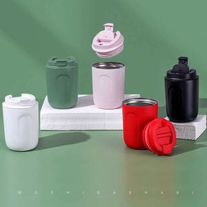 Tasse à café isotherme élégante en acier inoxydable 220ML/380ML avec couvercle réutilisable – Cadeau idéal – Meilleures ventes - Product Image 3