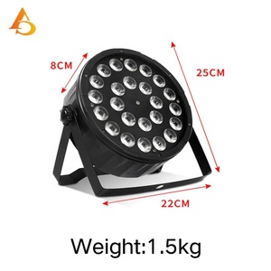 AICPOSE Iluminación LED con Control Remoto, 24x18w RGBWA UV 6en1, Luz LED Plana de Plástico - Product Image 5
