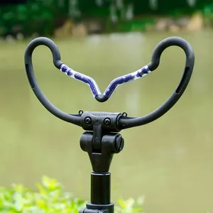 Hirisi Repose-canne en caoutchouc avec émerillon pour pêche à la <span class=keywords><strong>carpe</strong></span>, filetage universel 3/8 pouces, accessoire pour rod pod et piquet de berge, pour la pêche à la grande <span class=keywords><strong>carpe</strong></span> AC301 - Product Image 3