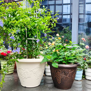 <span class=keywords><strong>Pot</strong></span> de jardin <span class=keywords><strong>design</strong></span> simple grande taille Pots de plantes intérieur/extérieur décoration de jardin <span class=keywords><strong>pot</strong></span> de fleurs - Product Image 2
