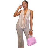 Nouveautés Populaires 2026 Vêtements Femme S-2XL Ensemble 2 Pièces Sexy Dos Nu Style Boutique