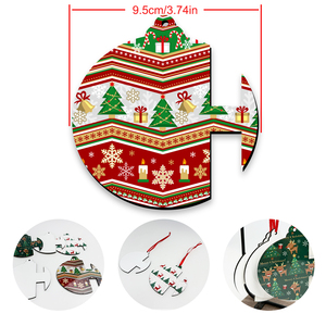 Black <span class=keywords><strong>friday</strong></span> Hot-vente Pendentifs École Sublimation Ornement de Noël en Mdf vierge Mon premier - Product Image 4