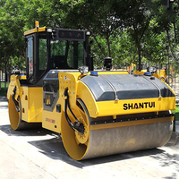 Compacteur routier à double tambour vibrant Shantui SRD08 de 8 tonnes