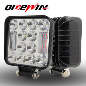 4-Inch 26-Led Strobe <b>Work</b> <b>Light</b> Red Blue Flashing Led <b>Light</b> For Off-Road Vehicle Suv Lighting 12-24V Dc Square Design - Product Image 4