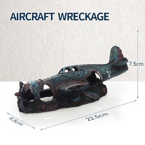 <span class=keywords><strong>Aquarium</strong></span> Scheepswrak Decoratie Hars Materiaal Verzonken Schip Ornament Vis Garnalen Schuilplaats Grot Schuilplaats Decoratie Milieuvriendelijk - Product Image 5