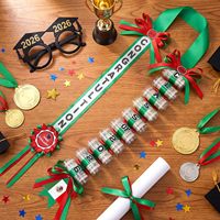 Collier de diplômé Mondon pour la promotion 2026, double tressage, 8 couleurs disponibles