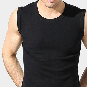 Camiseta sin Mangas de Algodón 100% para Hombre, Cuello Redondo, Estilo Deportivo, Ajustada, para Gimnasio, Primavera-Verano - Product Image 5