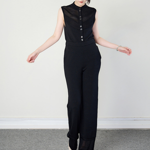 Vente en gros d'ensembles de pantalons 2 pièces pour dames mode pull sans manches débardeur ensemble pour femmes - Product Image 4