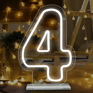 Letrero Luminoso LED de Neón Blanco Cálido, Regulable, con Clasificación IP65, para Bodas, Cumpleaños, Aniversarios, Fiestas, Regalos - Product Image 4