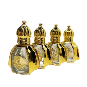 12-15ml Antique Decoration Collectable Gold Egyptian Metal Perfume Bottle Manufacturers