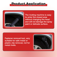 VEROGO 42 Pcs Set Alat Rivet Plastik dengan Rivet dan Alat Pelepas untuk Pengikat Trim Panel Pintu Mobil