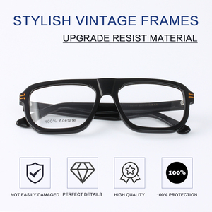 Óculos de Grau Unissex Vintage com Armação Óptica de Acetato e Bloqueio de Luz Azul - Product Image 5