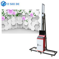 Máquina integrada para pared y suelo, impresora de inyección de tinta automática estereoscópica montada en la pared, máquina de impresión mural UV 3D