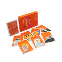 Impression personnalisée CMYK, estampage à chaud, bord doré, vernissage brillant, papier artistique 350 g/m², jeu de cartes de jeu arabes