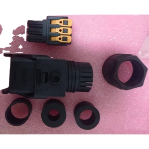 Conector de alimentación CA <span class=keywords><strong>SUN2000</strong></span> 14190919 CT75A, conector de inversor solar de <span class=keywords><strong>3</strong></span> pines, 600V 30A, hembra recta, 6mm-2, enchufe redondo a prueba de agua - Product Image 1