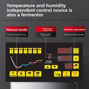 Cámara de Fermentación Refrigerada Comercial Birui de 36 Bandejas con Temporizador Automático para Panadería, Herramienta Mágica para Masa de <span class=keywords><strong>Pan</strong></span> - Product Image 3