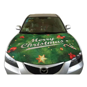 Drapeau de voiture en spandex de haute qualité personnalisé 110*150 CM, drapeau national du Mexique, couvre-capot de voiture pour match de football, campagne électorale - Product Image 3