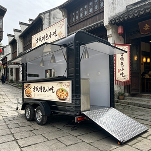 Remorque à hamburgers OEM, camion de restauration mobile, gril, friteuse, remorque de concession en acier inoxydable avec cuisine complète - Product Image 3