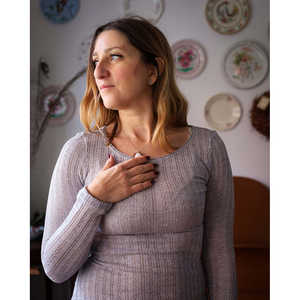 Cardigan en laine à tricoter en câble blanc à la mode pour femmes Heyfoo Lavable en machine Pull rayé Décoration boutonnée Saison d'automne - Product Image 6