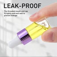 Tubo de Muestra de Vidrio Vacío de 2ml, 3ml, 5ml con Tapón de Silicona para Suero Cosmético, Gotas para Ojos, Aceite Esencial, Perfume