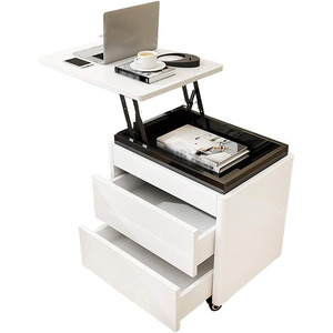 Simple modern bedroom storage cabinet, Nordic style multifunctional storage unit, easy-to-use bedside <b>table</b>. - Product Image 5