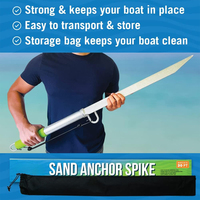 AMBITION 30 "Marine Hardware-Sand Spike Anchor Pole pour bateaux Jet Skis Pontoons Kayaks-for Shallow Water Sandbars Beaches Land