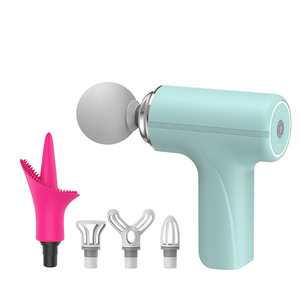 Mini pistola de masaje muscular Fascial recargable, masajeador corporal vibratorio - Product Image 6