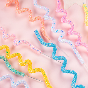 สายรัดสีสันสดใส DAMAI แบบ DIY งอได้ สำหรับตกแต่งเค้ก อุปกรณ์ตกแต่งขนมสำหรับงานวันเกิด - Product Image 1