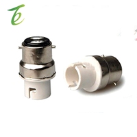 Support de lampe LED B22 à B15, 2 pièces, socles à baïonnette, convertisseurs de support de lampe blancs ignifuges