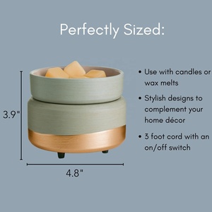 Wholesale Ceramic Wax Burner 3 in <strong>1</strong> <strong>Candle</strong> Melts Warmer Electric Scented Wax Warmer - Product Image 6