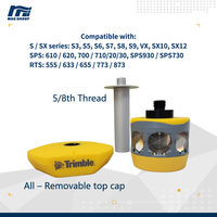 Prisme Trimble 360 58020002 pour géomètre, précision constante de +2 mm, hauteur de cible 135 mm, filetage 5/8, verre K9, revêtement argenté, mode passif 350 m