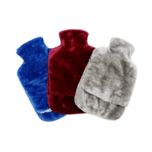 Bouteilles d'eau chaude en caoutchouc naturel, sac d'eau avec couvercle pour pieds plus chauds - Product Image 4