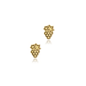 Pendientes pequeños de uva lisa, venta al por mayor, joyería de plata de ley 925, joyería turca hecha a mano - Product Image 3