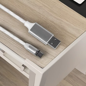 Tkt Micro Type-C USB Sạc Cáp Hot Bán Phát Sáng Tối LED Từ Tính Tương Thích Điện Thoại Thông Minh Máy Tính Sạc Loại - Product Image 2