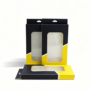 Custom Logo Self Erecting Paperboard Box with Clear <b>Window</b> for Consumer Electronics Recyclable Matt Lamination - Product Image 1