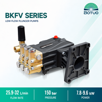 Pompe à piston triplex à tête en laiton série BKFV 25,9/32 L/min 6,9/8,5 GPM 150 bars pour applications de pulvérisation et de nettoyage