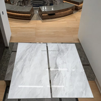 Vente en gros 60x120 Carreaux Brillant Luxe Salon Carrelages de sol en céramique Marbre Porcelaine pour Hall & Salle de bain Application