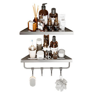 Estante de Esquina Triangular Gao Wenhai para Baño, de Una Sola Capa, Duradero, para Montar en la Esquina, Profundidad de 8-11.9 Pulgadas - Product Image 2