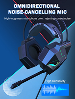Audífonos para Juegos Onikuma X20 con Cable de 3.5mm para PC, con Micrófono, Auriculares Portátiles para Gamers