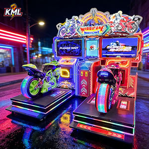 <span class=keywords><strong>Machine</strong></span> de jeu d'arcade de course de motos à deux joueurs avec structure métallique pour enfants dans les centres commerciaux - Product Image 4