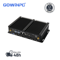 Potente Ordenador Industrial Core i7 7500U Mini PC sin Ventilador con HDMI VGA Pantalla Dual 8650U 6200U 7100U