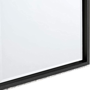 <span class=keywords><strong>Espejo</strong></span> de baño montado en la pared de aleación de aluminio de diseño moderno con marco cuadrado sin taladro para <span class=keywords><strong>maquillaje</strong></span> y uso de <span class=keywords><strong>espejo</strong></span> de vidrio para inodoro - Product Image 4