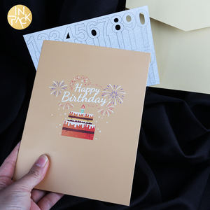 PAKET İÇİ Özel Müzikli 3D Açılır Tebrik Kartı Doğum Günü Kartı Promosyon İş Hediyeleri Mutlu Yıllar Kartları Zarf Dahil - Product Image 6