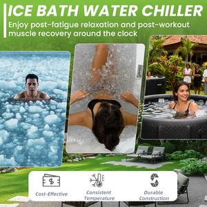 Système de refroidissement d'usine, refroidisseur de bain de glace, refroidisseur de bain de glace avec pompe de circulation Wifi pour salle de boxe, pour utilisation en extérieur - Product Image 6